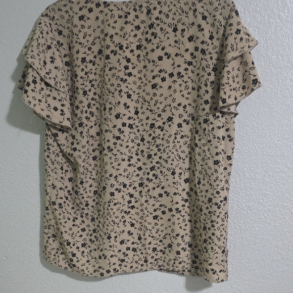 Floral Lace Trim Women's Top - Picture 2 of 2